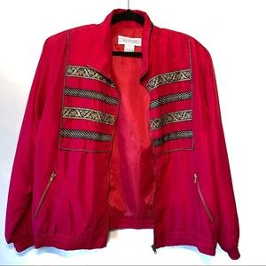Vintage 90’s Silk Express retro bomber jacket